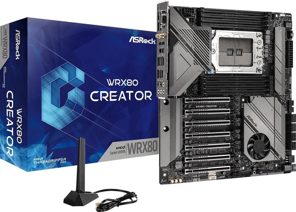 ⁨Asrock WRX 80 CREATOR AMD WRX80 Socket sWRX8 Extended ATX⁩ at Wasserman.eu