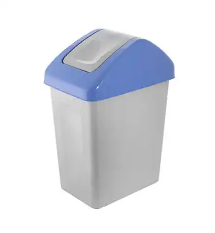⁨Waste bin for segregation with hinged lid Bio 10l blue⁩ at Wasserman.eu