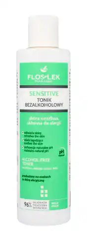 ⁨FLOSLEK Pharma Sensitive Tonik bezalkoholowy do skóry wrażliwej i skłonnej do alergii 225ml⁩ w sklepie Wasserman.eu