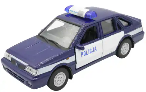⁨SAMOCHÓD METALOWY AUTO WELLY Polonez Caro Policja⁩ w sklepie Wasserman.eu