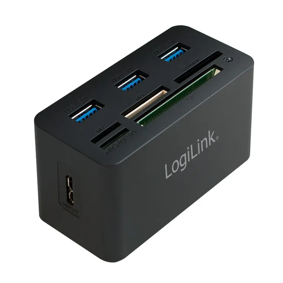 ⁨USB 3.0 Hub mit All-in-One Card Reader⁩ im Wasserman.eu