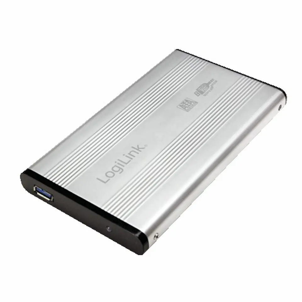 External HardDisk enclosure 2,5 Inch S-ATA USB 3.0 Alu, Silver at Wasserman.eu