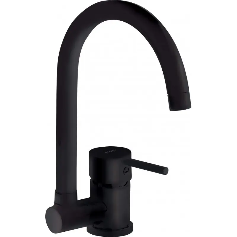 ⁨KITCHEN MIXER WITH FOLDING SPOUT DEANTE BLACK ASTER⁩ at Wasserman.eu