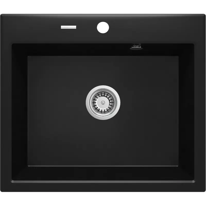 1-BOWL GRANITE SINK DEANTE BLACK NERO MAT ANDANTE at Wasserman.eu