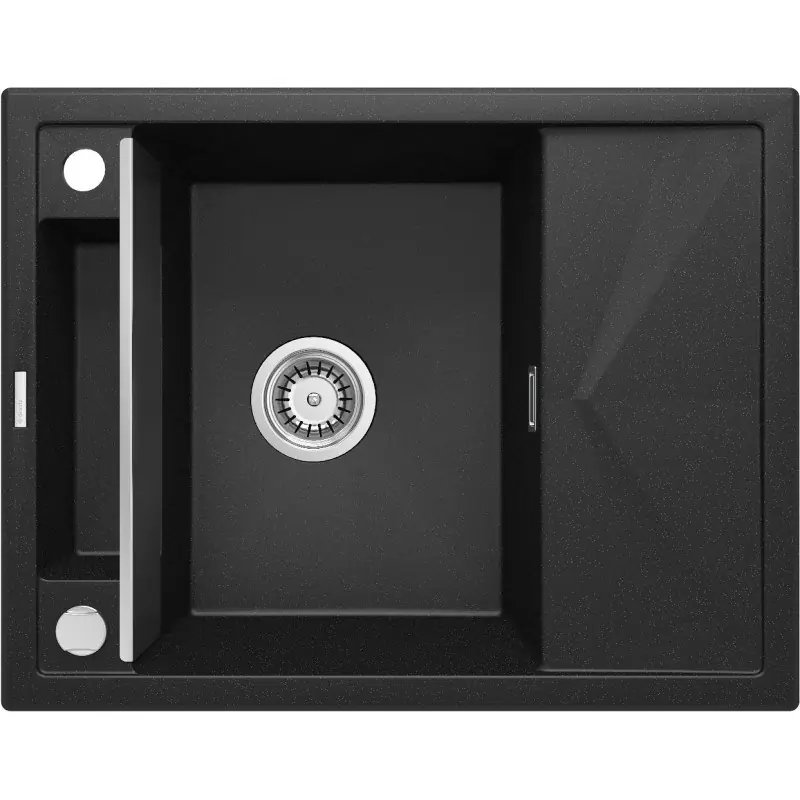 1-BOWL MAGNETIC GRANITE SINK WITH DRAINER DEANTE GRAPHITE METALLIC MAGNETIC at Wasserman.eu