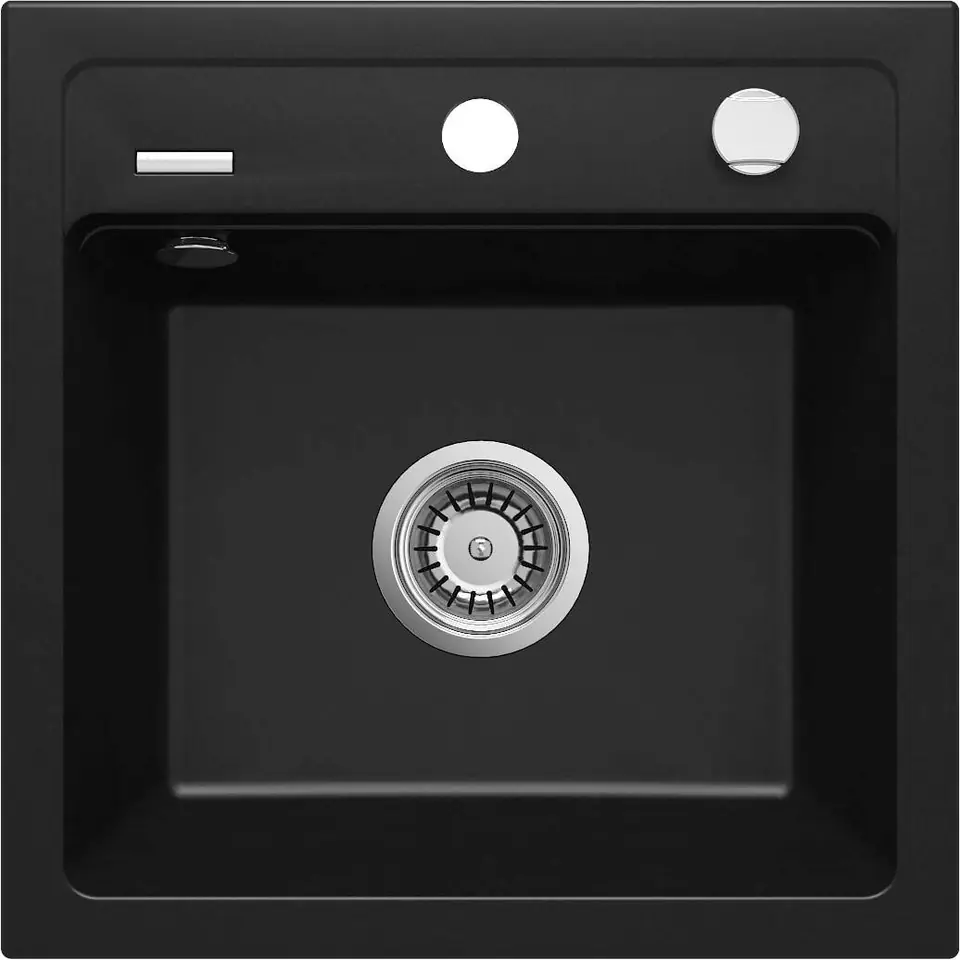 GRANITE 1-BOWL SINK DEANTE BLACK ZORBA at Wasserman.eu