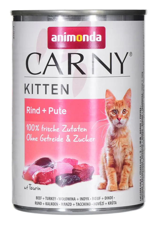 ⁨ANIMONDA Carny Kitten smak: wołowina,indyk 400g⁩ w sklepie Wasserman.eu