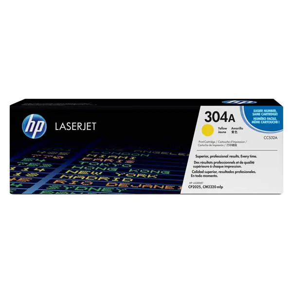 ⁨HP 304A Yellow Original LaserJet Toner Cartridge⁩ at Wasserman.eu