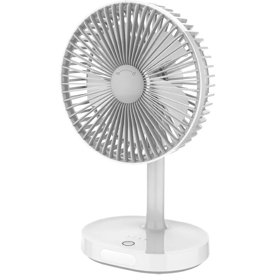 ⁨PLATINET RECHARGEABLE DESK FAN 3000 MAH 3 STEPS WHITE/GREY⁩ at Wasserman.eu