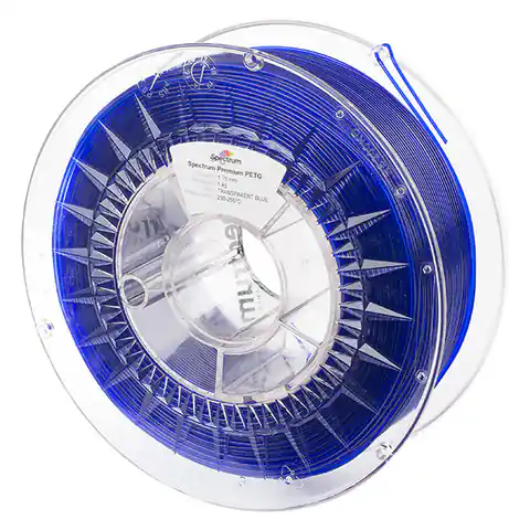 ⁨Spectrum 3D filament, Premium PET-G, 1,75mm, 1000g, 80052, transparent blue⁩ w sklepie Wasserman.eu