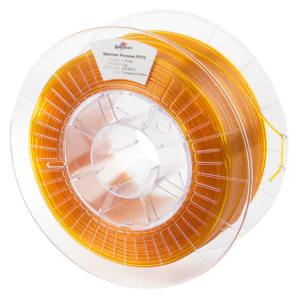 ⁨Spectrum 3D filament, Premium PET-G, 1,75mm, 1000g, 80049, transparent yellow⁩ w sklepie Wasserman.eu