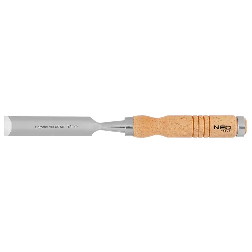 ⁨Dłuto 24 mm, CRV, uchwyt drewniany⁩ w sklepie Wasserman.eu
