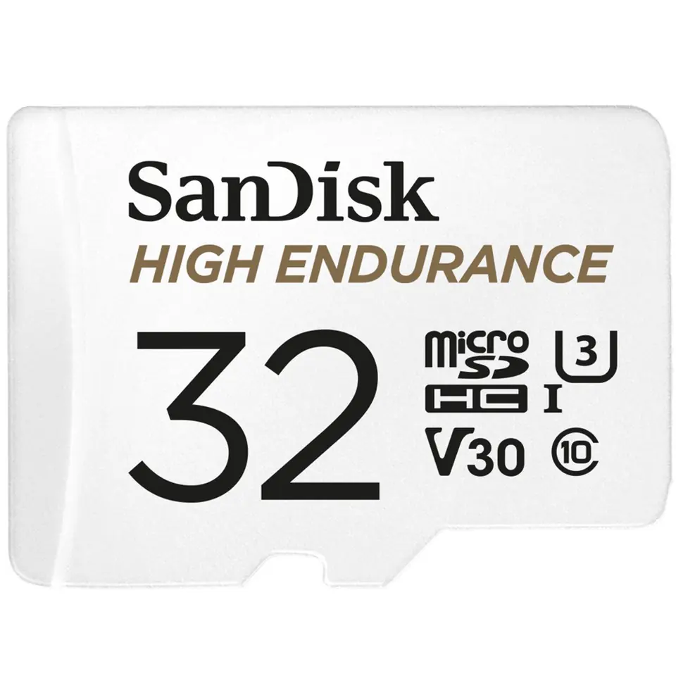 ⁨High Endurance microSDHC 32GB V30 z adapterem (rejestratory i monitoring)⁩ w sklepie Wasserman.eu