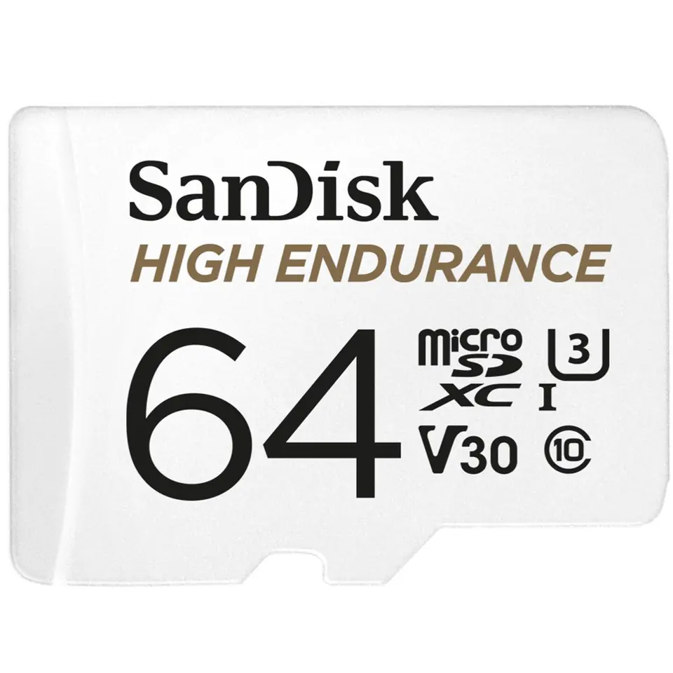 ⁨SanDisk High Endurance memory card 64 GB MicroSDXC UHS-I Class 10⁩ at Wasserman.eu