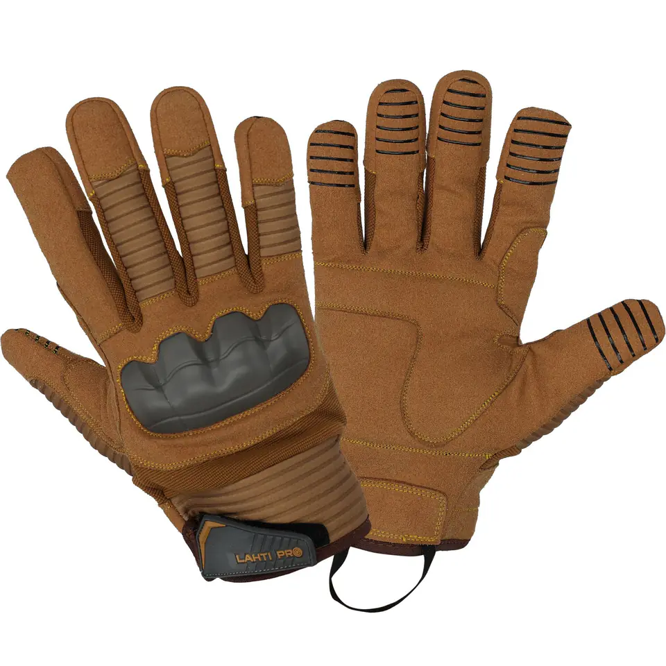 ⁨GLOVES MECHANIC TPR GREY L281411P, CARD, "11", CE, LAHTI⁩ at Wasserman.eu