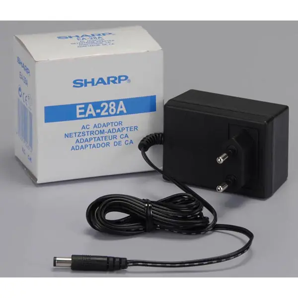 ⁨Zasilacz / sieciowy adapter, SH-MX15W EU, 220V (el.síť), do zasilania kalkulatorów, Sharp, EA28A⁩ w sklepie Wasserman.eu