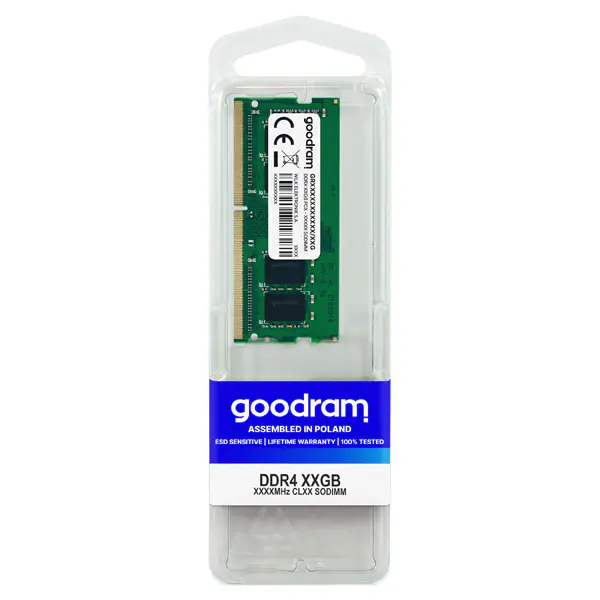 ⁨Pamięć GOODRAM DIMM DDR4 16GB 2666MHz 19CL SINGLE⁩ at Wasserman.eu