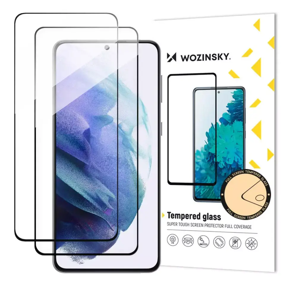 ⁨Szkło hartowane Wozinsky 2x Full Glue Tempered Glass do Samsung Galaxy S23 9H na cały ekran z czarną ramką⁩ w sklepie Wasserman.eu