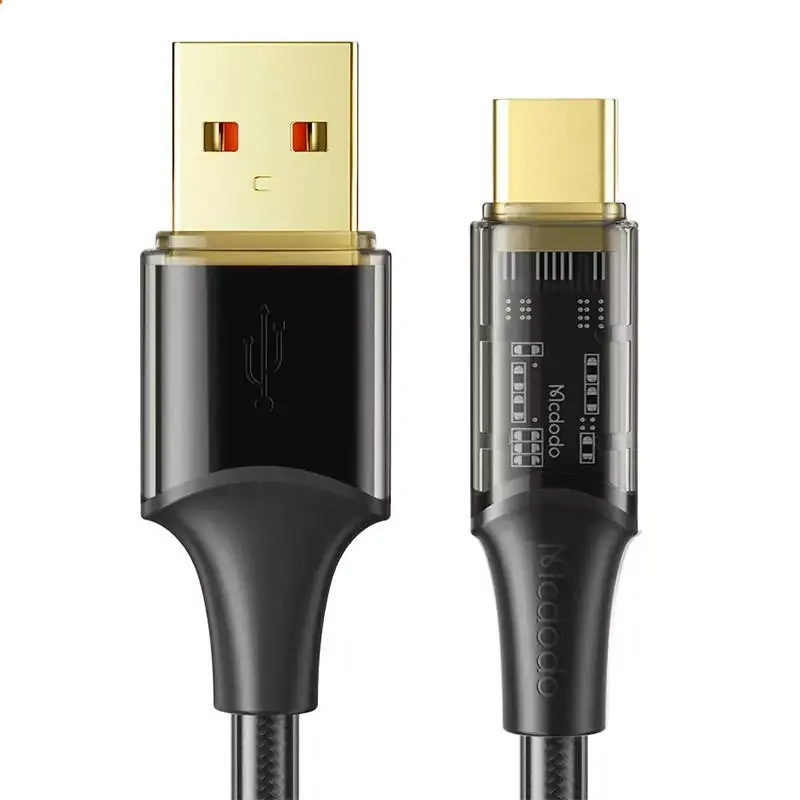 ⁨Kabel USB do USB-C, Mcdodo CA-2090, 6A, 1.2m (czarny)⁩ w sklepie Wasserman.eu