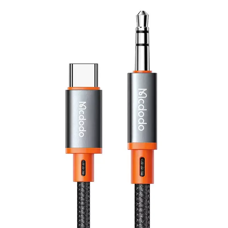 ⁨Kabel Mcdodo CA-900 USB-C do mini jack 3.5mm AUX, 1.8m (czarny)⁩ w sklepie Wasserman.eu