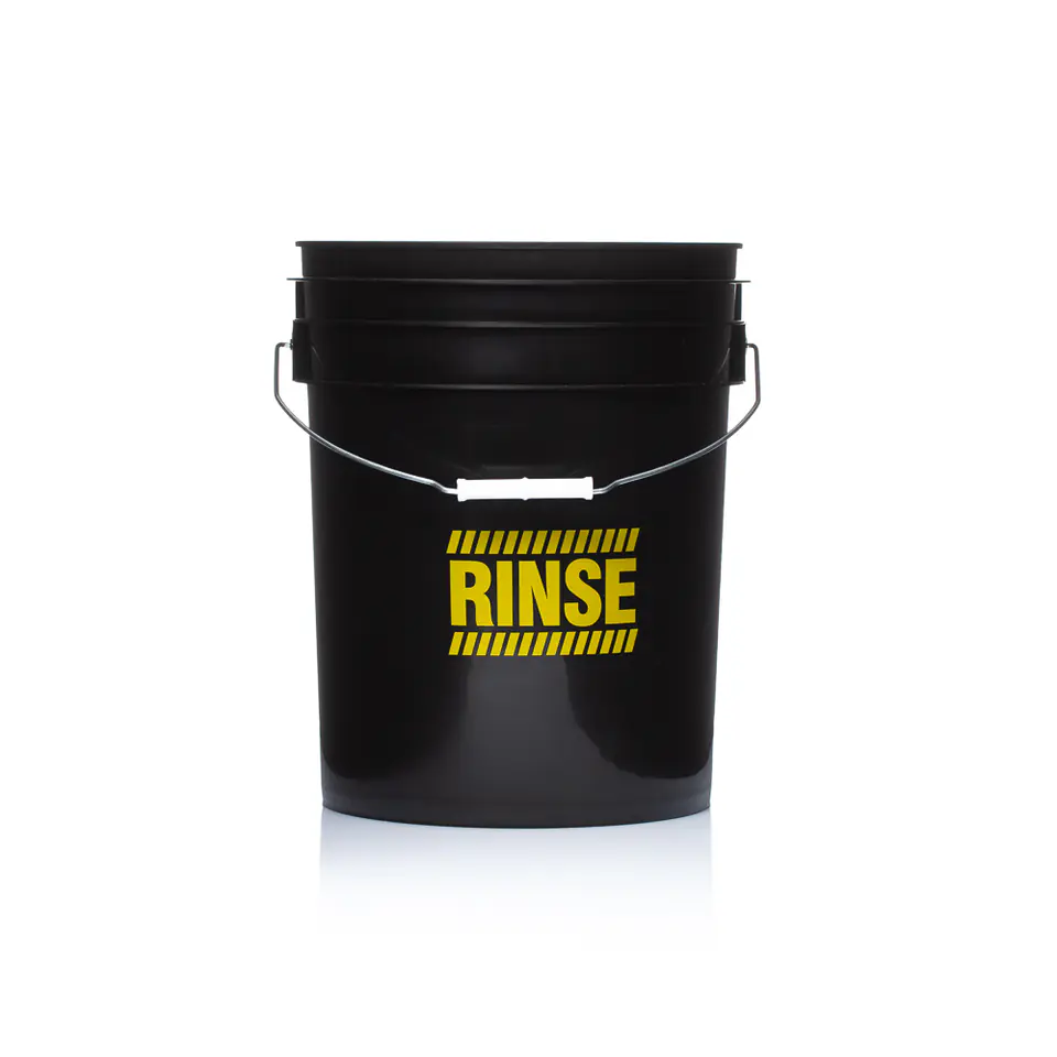 ⁨Work Stuff Detailing Bucket Black Rinse - czarne wiadro detailingowe do płukania⁩ w sklepie Wasserman.eu