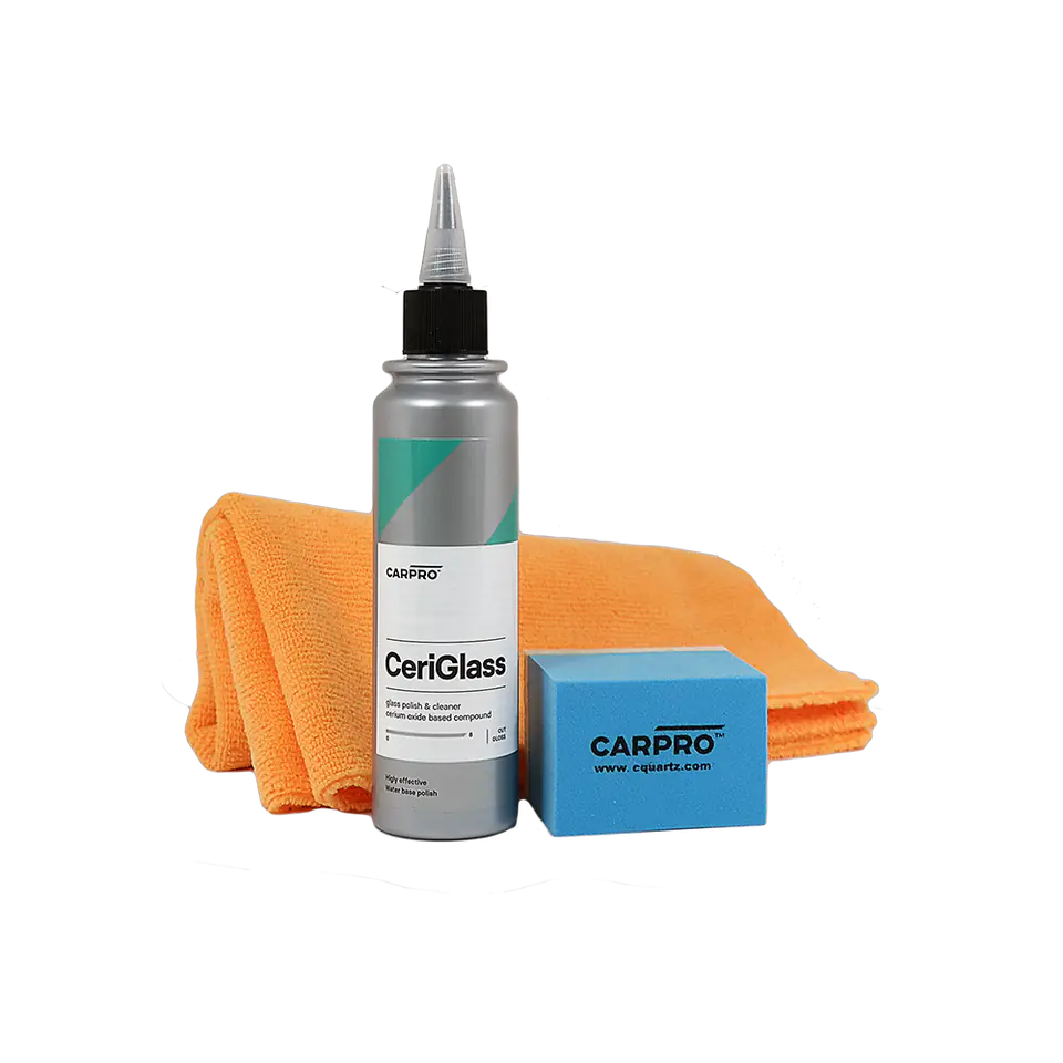 ⁨CarPro CeriGlass Polish KIT 150ml - zestaw do polerowania szkła⁩ w sklepie Wasserman.eu