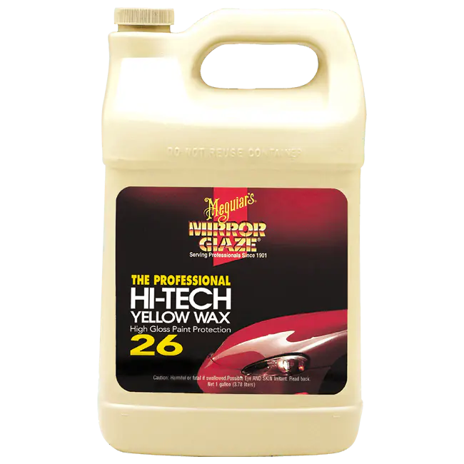 ⁨Meguiar's Hi-Tech Yellow Wax Liquid 3,8L - wosk z żółtą carnaubą⁩ w sklepie Wasserman.eu