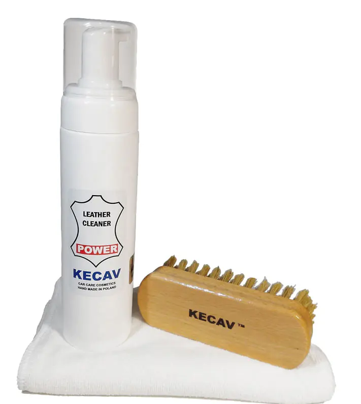 ⁨Kecav Leather Cleaner Power set - zestaw do czyszczenia mocno zabrudzonych skór⁩ w sklepie Wasserman.eu