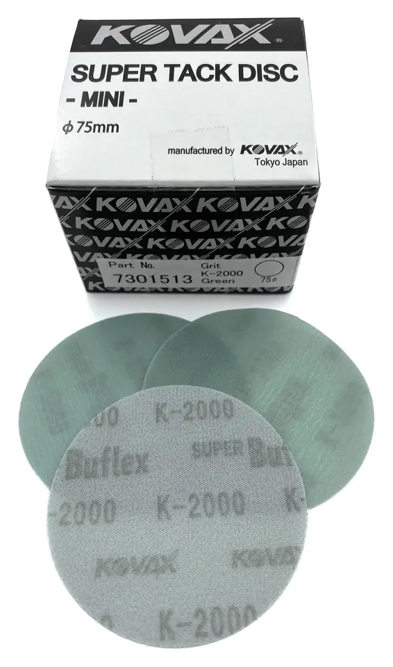 ⁨Kovax Buflex Dry K2000 75mm - krążek ścierny na rzep bez otworów⁩ w sklepie Wasserman.eu