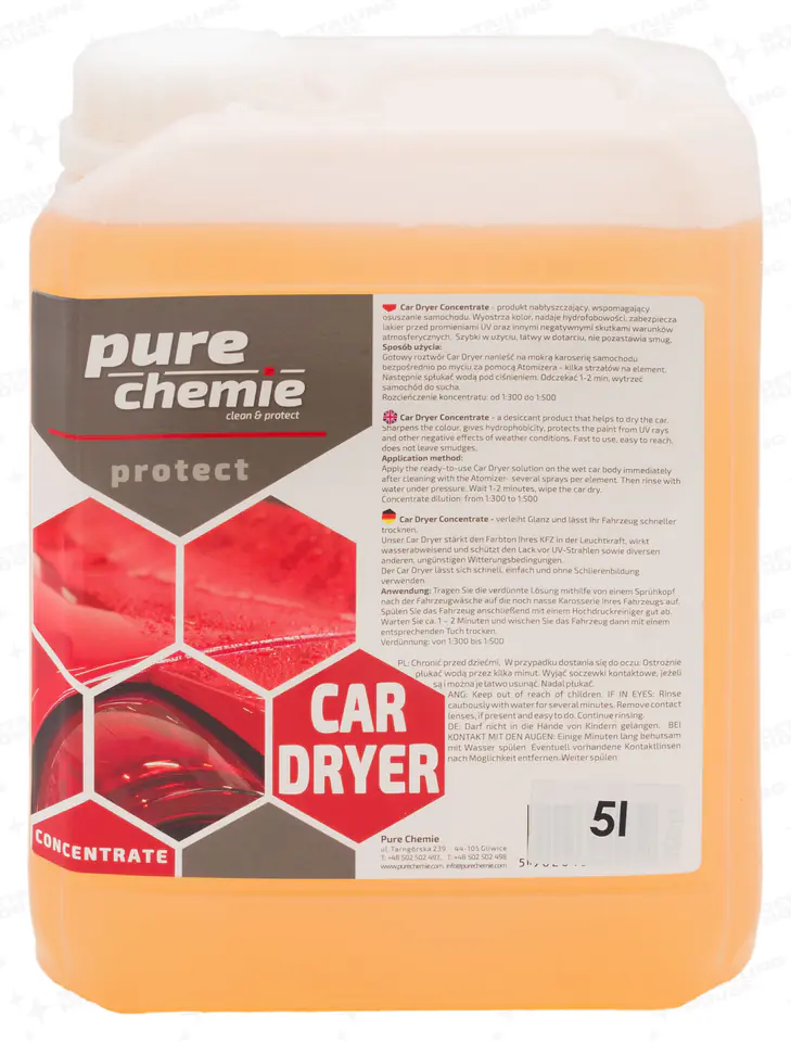 ⁨Pure Chemie Car Dryer Concentrate 5L⁩ w sklepie Wasserman.eu