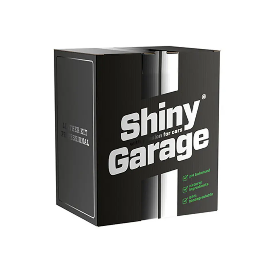 ⁨Shiny Garage Leather Kit Strong -zestaw produktów do skóry⁩ w sklepie Wasserman.eu