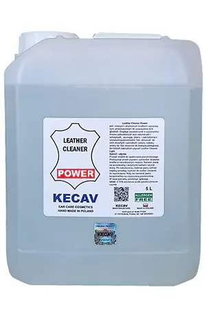 ⁨Kecav Leather Cleaner Power 5L - preparat do czyszczenia skór⁩ w sklepie Wasserman.eu