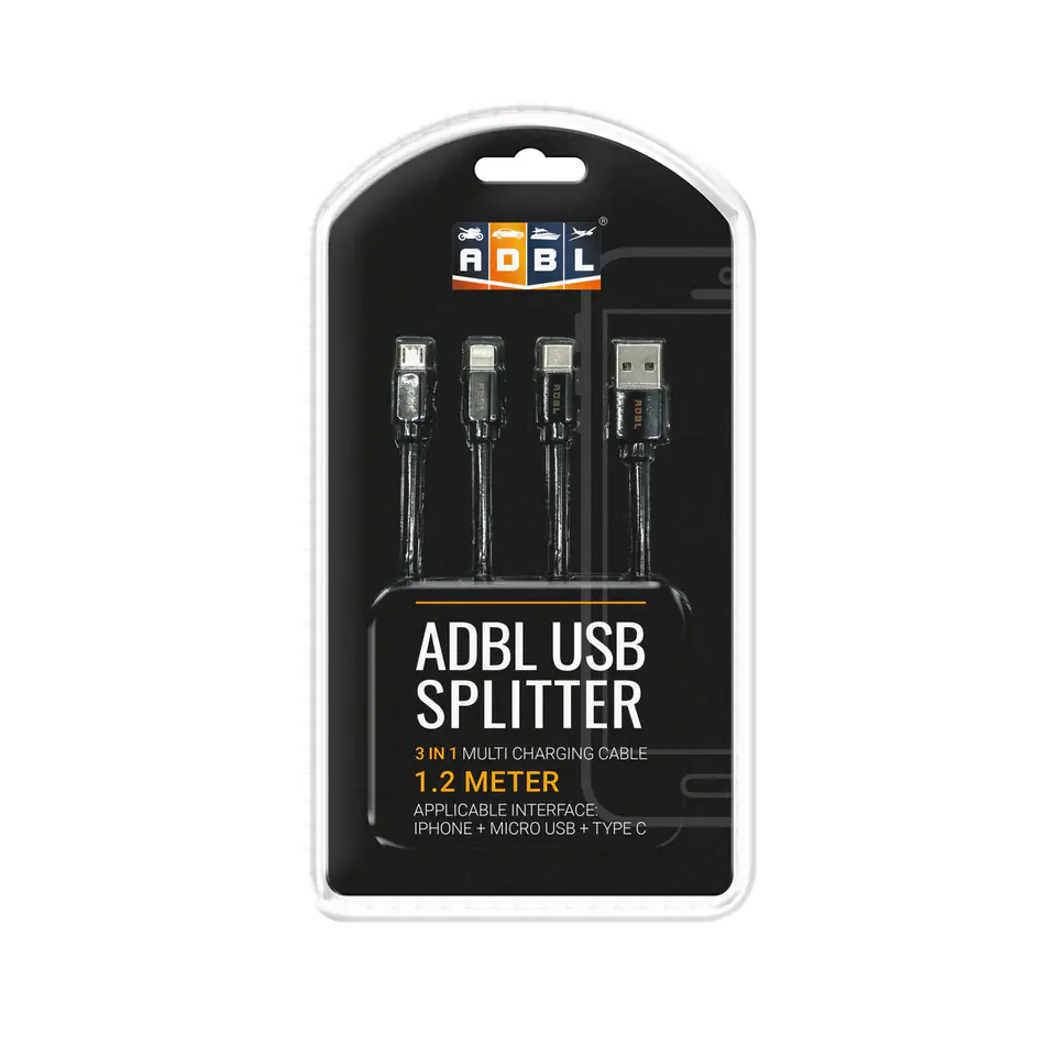 ADBL USB Splitter - kabel USB z trzema końcówkami w sklepie Wasserman.eu