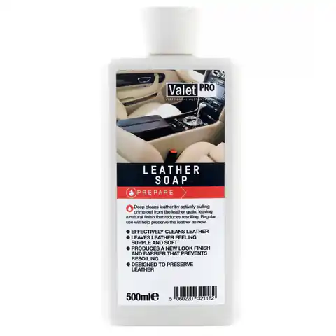 ⁨ValetPRO Leather Soap 500ml -środek do czyszczenia skór⁩ w sklepie Wasserman.eu