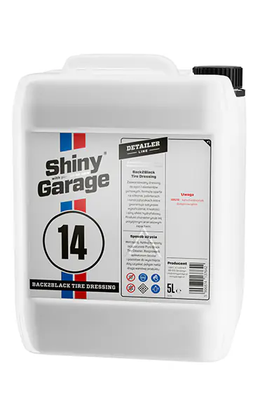 ⁨Shiny Garage Back2Black Tire Dressing 5L -satynowy dressing do opon⁩ w sklepie Wasserman.eu