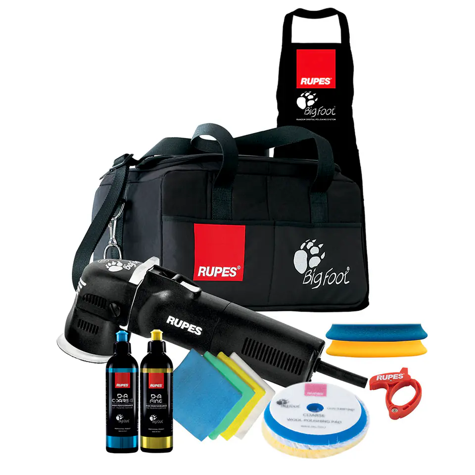 ⁨Rupes Bigfoot Mini LHR75E LUX - mała maszyna polerska Dual Action skok 12 mm z zestawem akcesoriów⁩ w sklepie Wasserman.eu