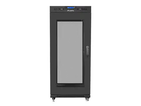 ⁨Installation cabinet rack 19 27U 600x800 black, perforated door lcd (flat pack)⁩ at Wasserman.eu
