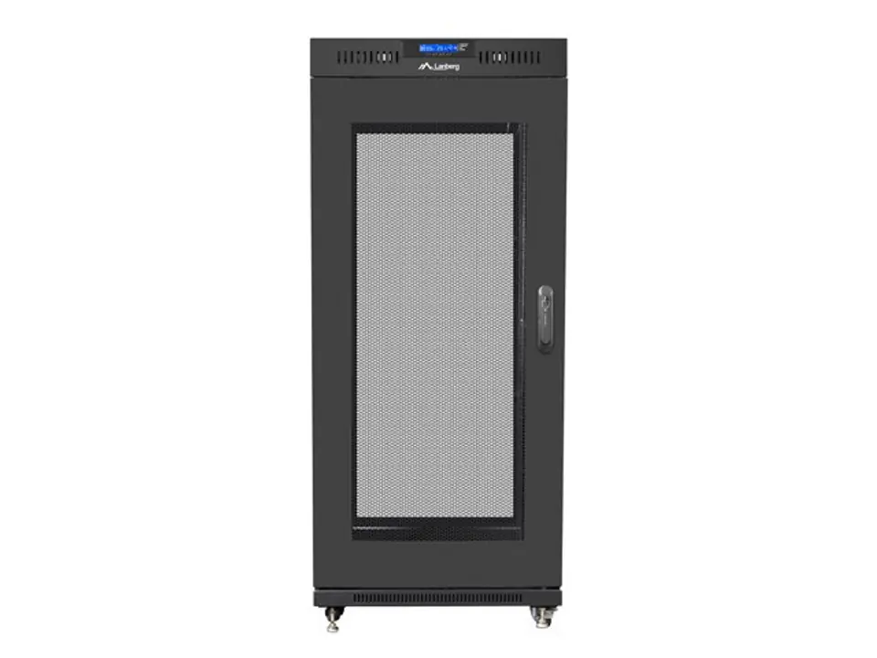 ⁨Szafa instalacyjna rack stojąca 19 27U 600x800 czarna, drzwi perforowane LCD (Flat Pack)⁩ w sklepie Wasserman.eu