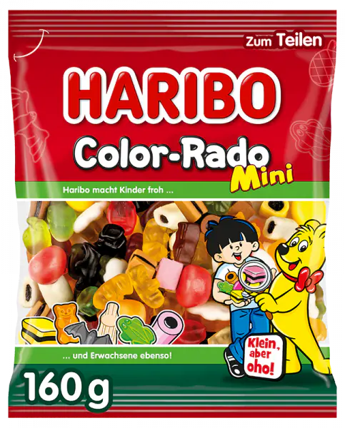 ⁨Haribo Color-Rado Minis Żelki 160 g⁩ w sklepie Wasserman.eu