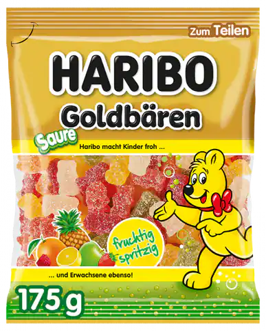 ⁨Haribo Goldbaren Sauer Żelki 175 g⁩ w sklepie Wasserman.eu