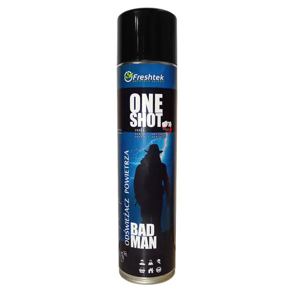 ⁨Freshtek One Shot Premium Line Bad Man 600ml - odświeżacz powietrza⁩ w sklepie Wasserman.eu