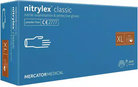 ⁨NITRYLEX rękawiczki niebieskie XL 100 szt.⁩ w sklepie Wasserman.eu