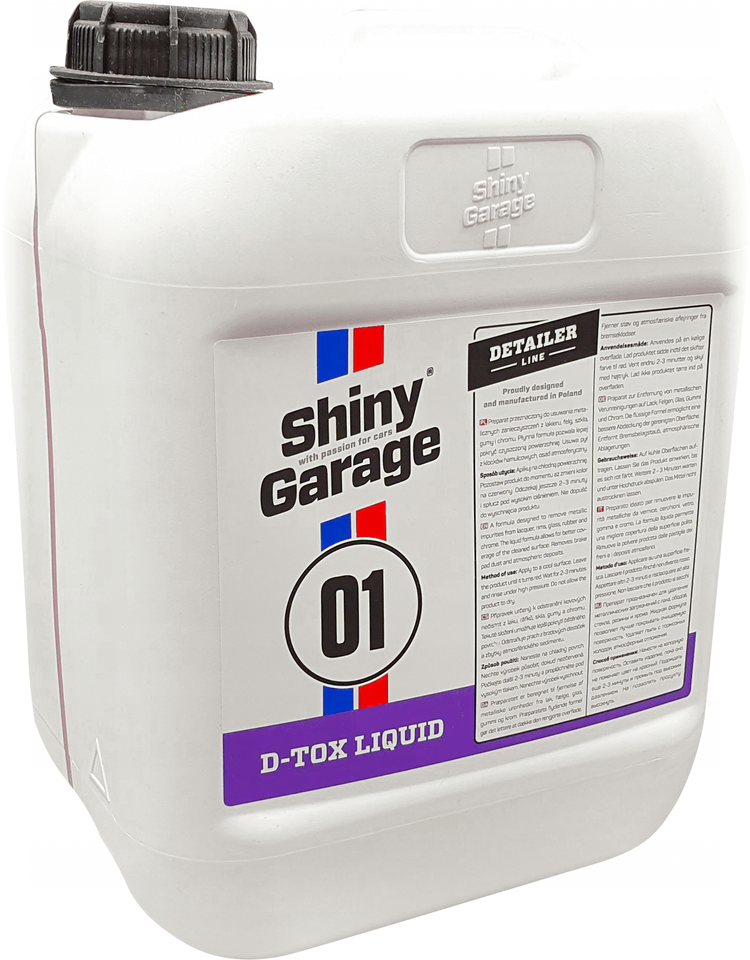 ⁨Shiny Garage D-Tox Liquid 5L -deironizer do felg i lakieru⁩ w sklepie Wasserman.eu