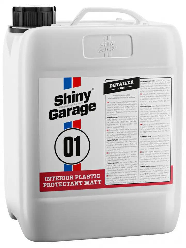 ⁨Shiny Garage Interior Plastic Protectant Matt 5L - matowy dressing do wnętrza⁩ w sklepie Wasserman.eu