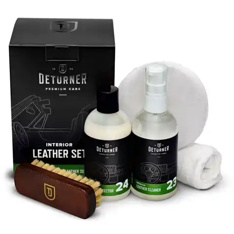 ⁨Deturner Leather Set - zestaw do czyszczenia i impregnacji skór⁩ w sklepie Wasserman.eu