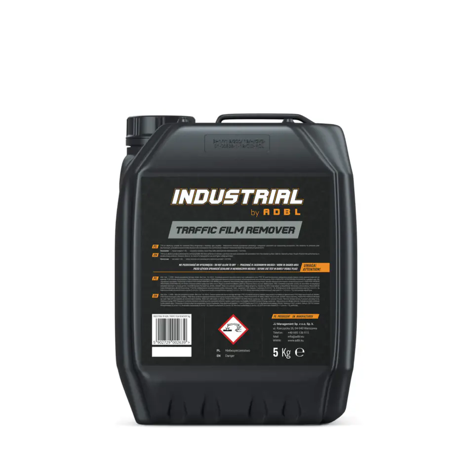 ⁨ADBL Industrial Traffic Film Remover 5L - produkt do usuwania filmu drogowego⁩ w sklepie Wasserman.eu