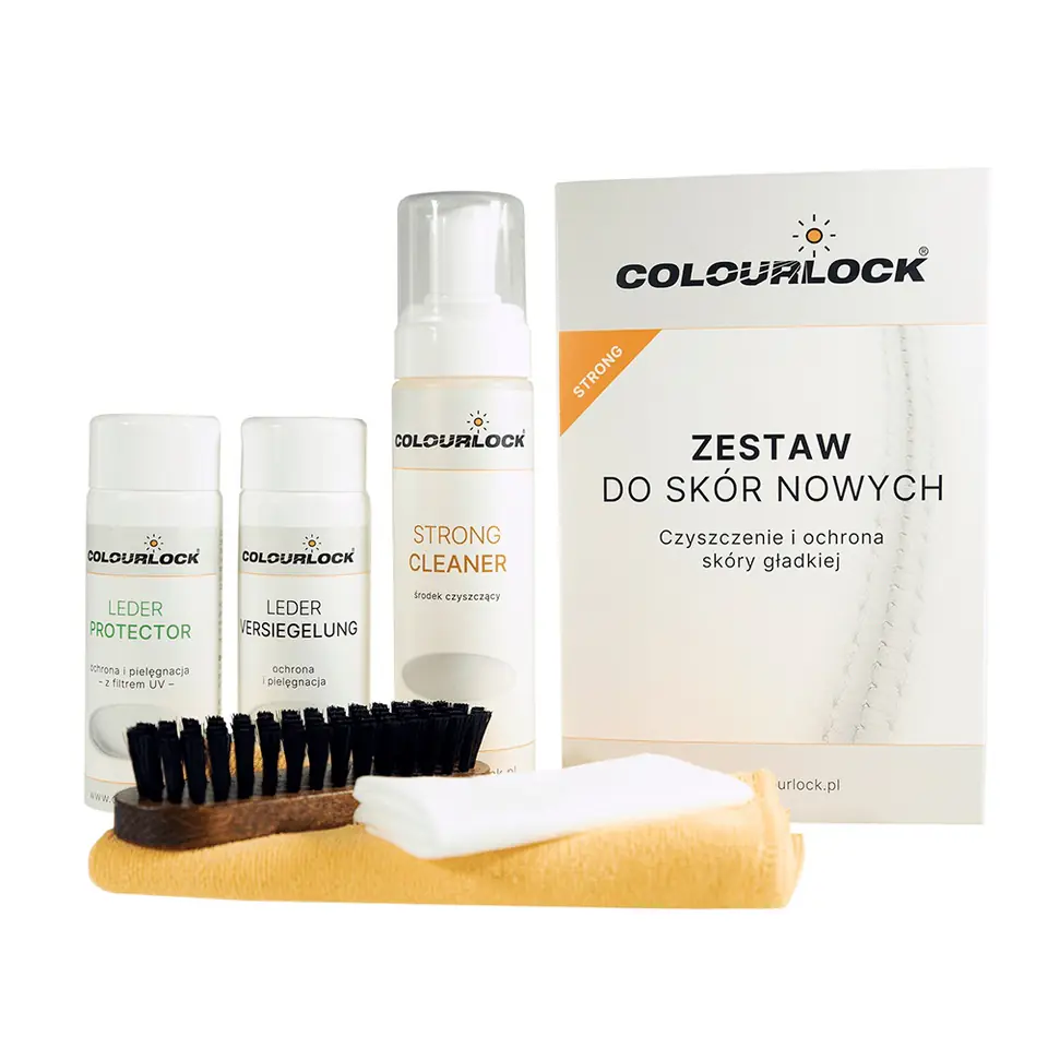 ⁨Colourlock Zestaw Strong Clean + Protector - zestaw do skór nowych⁩ w sklepie Wasserman.eu