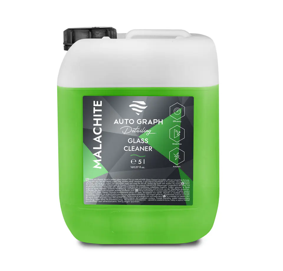 ⁨Auto Graph Malachite Glass Cleaner 5L - płyn do mycia szyb⁩ w sklepie Wasserman.eu