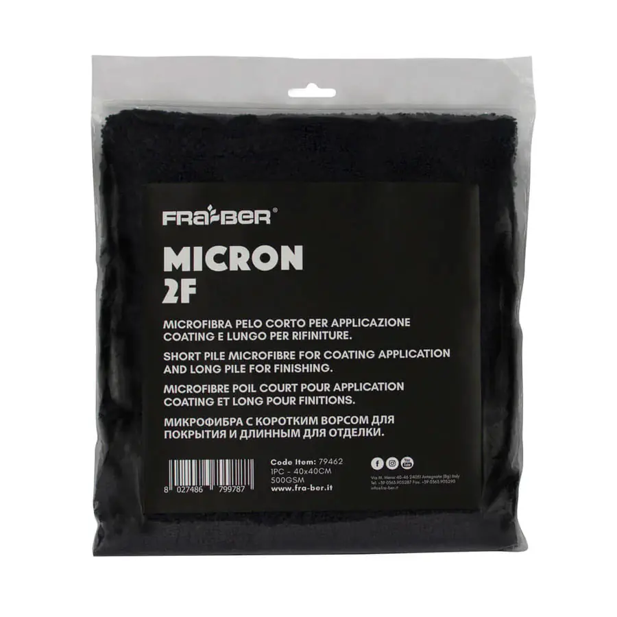 ⁨Innovacar Micron 2F 40x40 500gsm Black - dwustronna mikrofibra⁩ w sklepie Wasserman.eu