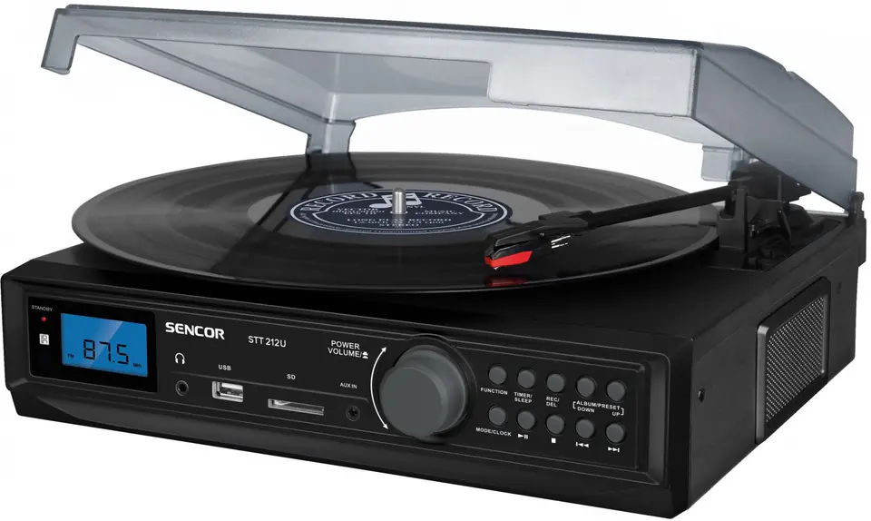 Gramofon STT 212U Cyfrowy tuner FM, USB/SD, MP3, BT w sklepie Wasserman.eu